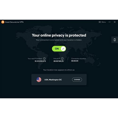 Avast SecureLine VPN 2024 - Réseau Privé Virtuel (VPN) pour la Protection de la Vie Privée - À Télécharger | 5 appareil | 1 An | PC/Mac | Code d'activation - envoi par email