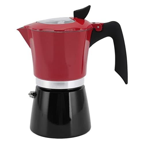 Moka Pot 6 Tasses/300 Ml, Cafetière Portable avec Poignée Anti-brûlure, Cafetière Italienne Classique en Aluminium, Ne Convient Pas à L'induction (N ° 6 Pot 300ML)