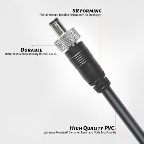 Alvin's Cables Verrouillage DC à D-Tap Câble d'alimentation pour Atomos Moniteur appareils vidéo PIX-E7 PIX-E5 7 Écran Tactile Hollyland Mars 400s 50CM