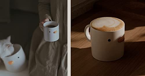 TULANDOT Mignonne Originale Tasse Ceramique & Tasse Canard & Tasse à Café & Tasse Poussins & Tasse à Cappuccino & 3D Duck Mug Canard,Meilleur Cadeau pour Les Amis. (410ml)