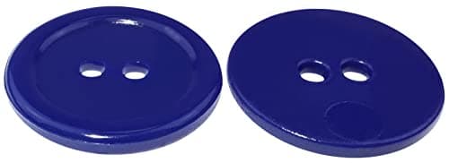 AERZETIX - C56439 - Lot de 50 Boutons de couture ronds Ø20x2.2 mm à 2 trous 32L L32 - couleur bleu-violet - en plastique - diamètre de l'ouverture 2 mm - mercerie/vêtements/mode