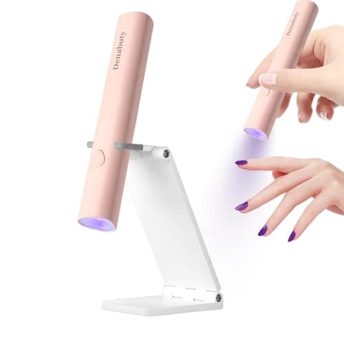 Lampe U V Ongles Gel, Denabuty Mini Lampe UV LED 3W Sans Fil, Séchoir à Ongles Efficace et Rapide Professionnel avec USB Rechargeable Portable pour Gel Pose Americaine, Vernis Semi Permanent Rose