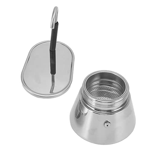 Cafetière à Expresso pour Cuisinière, Cafetière à Moka à Bec Unique en Acier Inoxydable, Cafetière Portable Légère de Grande Capacité de Bricolage de Style Italien, pour le Camping en Plein Air