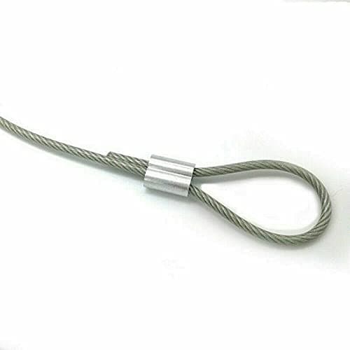 Constrabo® | 10x Manchons à sertir en aluminium avec double embouts 9.0 mm & 10.0 mm | Ferrules en aluminium, clip à sertir, manchons de presse, manchons à sertir, connecteurs pour câbles
