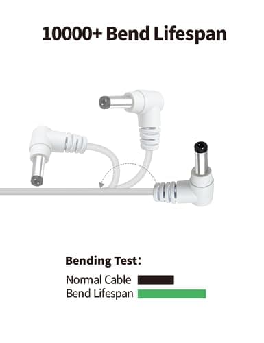 Câble d'Extension DC Tonton 2M, Adaptateur d'alimentation 5,5mm x 2,1mm, Câble d'Extension DC 5V~24V, Prise 5521 vers Connecteur pour Caméra de Surveillance, Caméra IP, DVR, Bande LED Blanc 2M