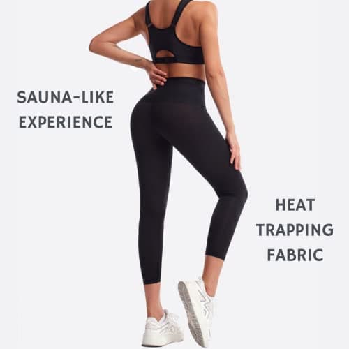 Sudation Pantalon Amincissante Ventre Plat Maigrir Leggings Sauna Suit Shapewear Costume D'entraînement Taille Haute Formateur Shaper Exercice Fitness Gym Yoga Sport Femme