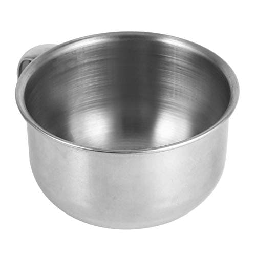 Bol de rasage - nouvelle tasse de savon à raser en métal en acier inoxydable bol tasse rasoir rasoir outil de mousse nettoyante pour homme