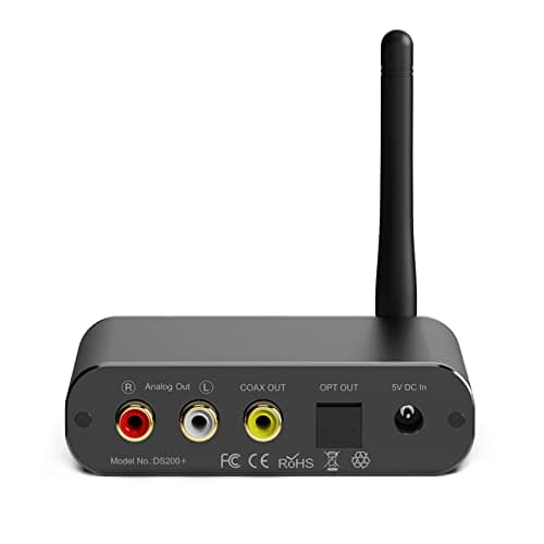 YMOO HD Récepteur Bluetooth 5.1, Hi-FI Adaptateur Bluetooth Aptx-LL/AptX HD avec DAC Audiophile, Sortie Analog L/R RCA/Optical/Coax pour Ampli Stereo/Récepteur AV/Audio Stéréo, Longue Portée