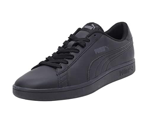 PUMA Puma Smash v2 L Baskets Mixte, Puma Noir Puma Noir, 43 EU