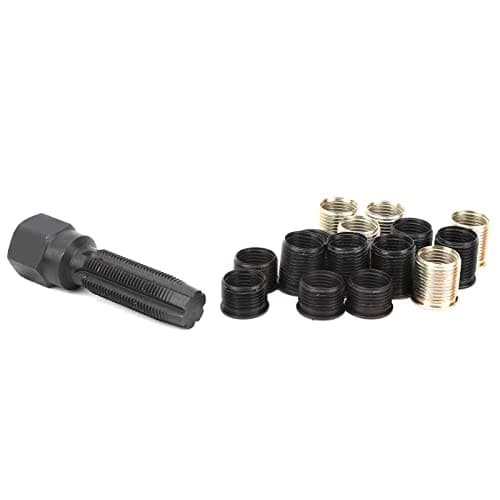 Outil de réparation de filetage, Outils et dépannage Kits de réparation de filetage de bougie d'allumage M14x1.25 Kit de rechapage en acier au carbone
