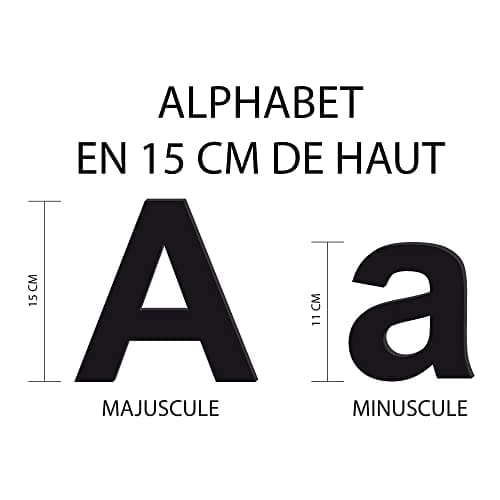 Adzif.biz - Lettre F Décorative en Verre Acrylique Noir 4mm | Lettrage Élégant en Verre Synthétique pour Prénom, Mariage, Enseigne et Décoration