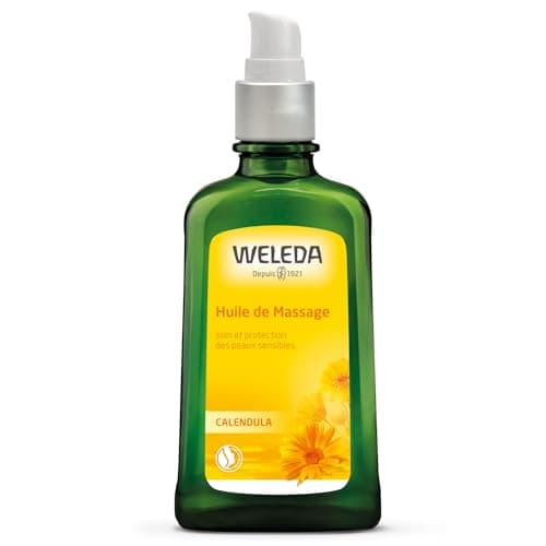 WELEDA - Huile de Massage au Calendula - Soin et protection des peaux sensibles et fragiles - NATRUE* - Bio** - Vegan*** - 100ml