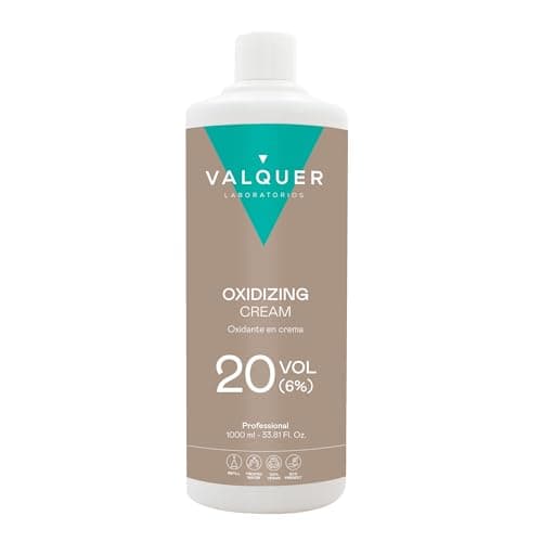 Valquer Profesional Oxygéné Valquer Crème Stabilisée, 20 Volumes 6% Coloration Permanente des Cheveux à Usage, 1000 ml
