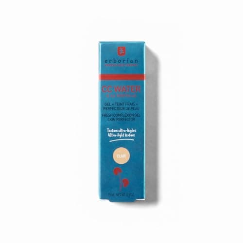 Erborian - Crème Teintée CC Water à la Centella Asiatica - Soin Visage Perfecteur de Peau avec Acide Hyaluronique - Texture Gel Ultra Légère et Fraîche - Soin Cosmétique Coréen - Clair 15 ml