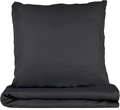Gerald Wittmann Housse de Couette 1 Personne 140x200 cm + 65x65 cm, Microfibre, Antracite