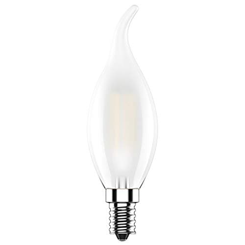 Tuoplyh 10 Pack Ampoules LED E14 Filament Vintage Edison,4W Equivalent 40W,Blanc Chaud 2700K,400LM,CRI >80,AC 220V-240V,Verre Givré