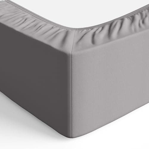 Amazon Basics Drap Housse, 160 x 200 x 30 cm, en Polyester Microfibre pour Matelas Épais jusqu'à 30 cm, Gris Foncé