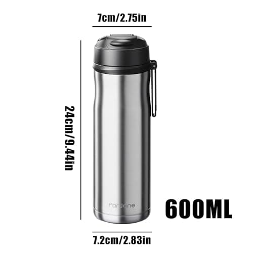 Gobelet à thé avec infuseur, tasse à thé de voyage, 600 ml, bouteilles isothermes portables, infuseur à thé, bouteille d'eau avec infuseur, tasse de voyage pour les sports d'alpinisme