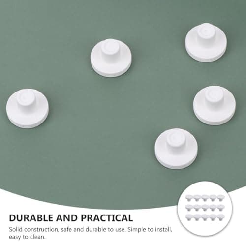POPETPOP 30 Pièces Base en Céramique De Porte-Verre Accessoires De Champignons Accessoires D'Aquarium De Poissons Frag Aquarium Frag Bases Frag Rock Coral Frag Plugs Coral Frag