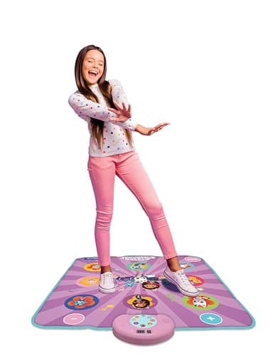 Lexibook Lexibook-DM10GDH, Pandy Pattes, Chats, Gabby et la Maison Magique, Tapis de Danse électronique, Touches Lumineuses, Enceinte intégrée, DM10GDH, Violet, EinheitsgroBe