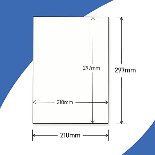 20 feuilles A4 Autocollante Imprimables, Étiquette Pleine Page Blanche Mate 210x297mm Pour Imprimantes Laser et Jet d'encre