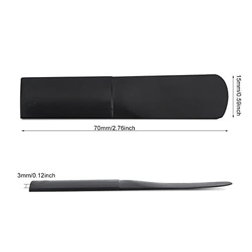 3 Pièces Anches de Saxophone Alto 2.5 Anches de Saxophone Alto pour Débutants Saxophone Anche de Saxophone en Résine Noir
