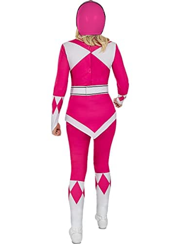 Funidelia | Casque Power Ranger Rose adulte pour femme Super héros, Dessins Animés - Accesoires pour Adultes, accessoire pour déguisement - Rose