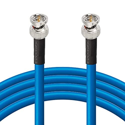 Bingfu Câble Vidéo SDI Numérique 6G 3G HD BNC Mâle vers Mâle 75 Ohm Cordon Câble Coaxial Belden 1694A 30cm / 11.81inch pour Caméras et équipements Vidéo, Prend en Charge HD-SDI 3G-SDI 1080P 4K-UHD