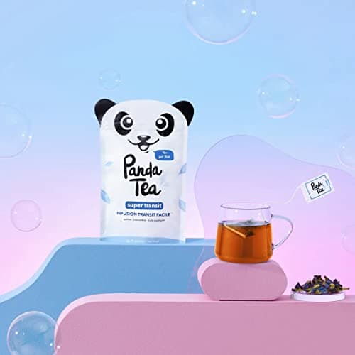 Panda Tea Super Transit | L'infusion qui facilite votre transit et favorise l'élimination pour retrouver votre confort intestinal | 28 Sachets