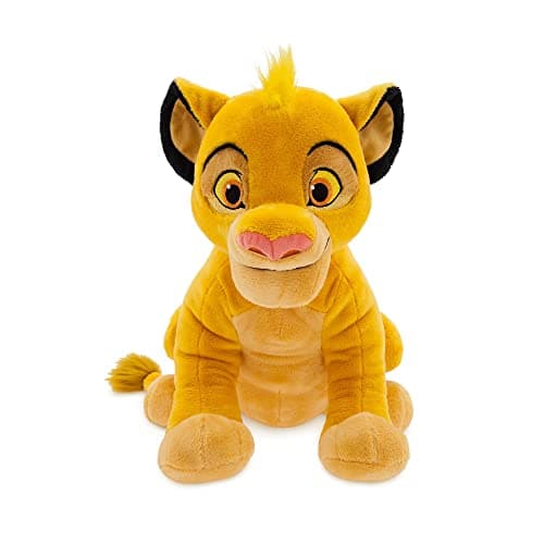 Disney Store Peluche Simba de Taille Moyenne, Le Roi Lion, 33 cm, Personnage câlin en Peluche, Petit Lion avec détails brodés et Toucher Doux