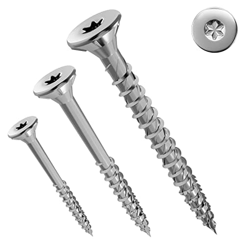 Jet-Fast Premium Vis universelles 5,0 x 90 mm, 100 pièces, tête fraisée Duo, filetage partiel TX, bleu galvanisé, vis à bois, vis pour panneaux d'aggloméré, pointe Cut