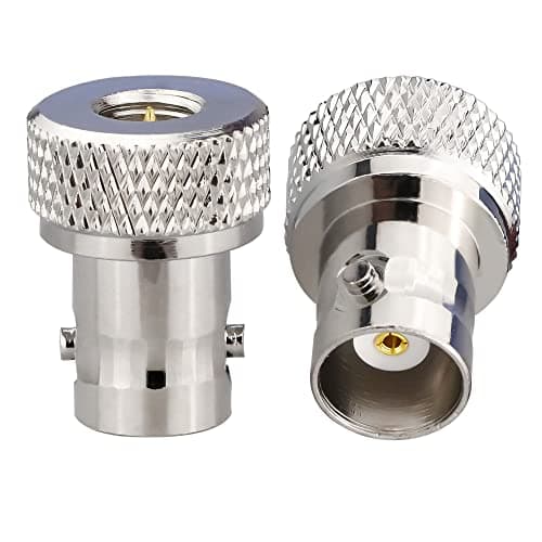 TUOLNK SMA mâle à BNC femelle connecteur coaxial RF pour radio bidirectionnelle talkie-walkie RF adaptateur coaxial BNC à SMA adaptateur coaxial 2 ensemble
