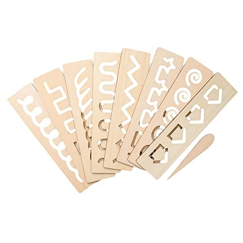 SM SunniMix Planche de traçage en Bois Compétences -écriture Enseignement précoce Apprentissage Pratiquer des Exercices pour l' à, Motifs géométriques