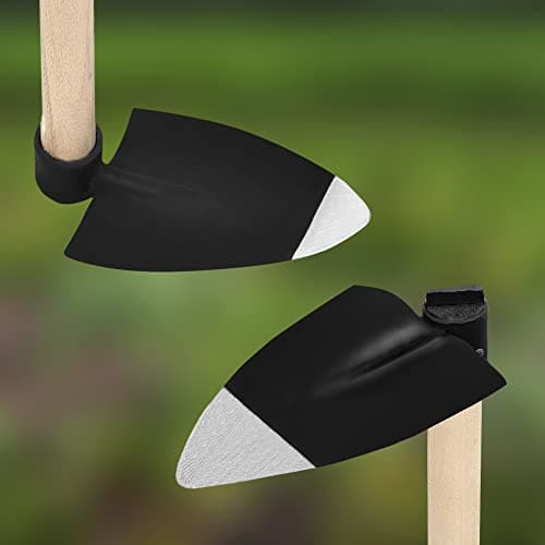 KOTARBAU® Binette 138 x 110 mm Cœur Houe en Acier avec Manche en Bois 110 cm Accessoire de Jardin Outil de Jardinage Accessoires de Plantation