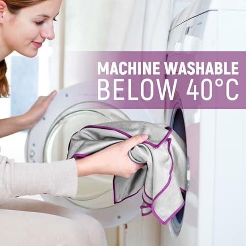 Ekedalen Chiffon Magique Microfibre, 6X Serviette sans Trace Absorbant Polissage, Lingette Essuie Verre Vitre Lunette Miroir Vaisselle Cuisine Menage Voiture, Torchon Nettoyage Réutilisable Lavable
