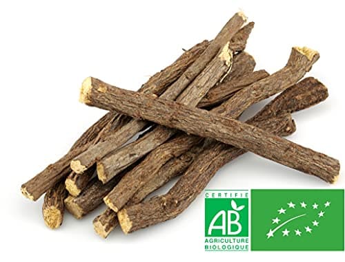 Chabiothé - bâtons de réglisse BIO 100g - IGP Italie, Calabre - sachet biodégradable - minimum 10 bâtons à mâcher - conditionné en France