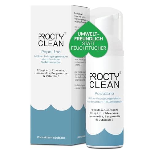 ProctyClean® PopoLino Mousse nettoyante douce avec aloe vera, hamamélis, bergamote et vitamine E