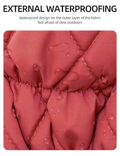 Manteaux Chauds pour Chiens Amélioration de la Veste pour Chien pour l'hiver et Le Froid Manteau pour Chien Confortable et Coupe-Vent avec Poche Vêtements pour Chien avec Harnais (Rouge, XL)