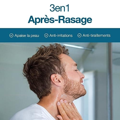 Sapiens Barbershop Crème Hydratante Visage Barbe Homme Bio 80ml x2-2en1 Crème Visage & Soin Barbe Homme - Acide hyaluronique et Q10 - Soin Visage Anti Ride, Anti Cerne - Tous types de peaux
