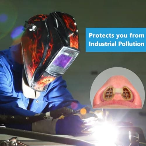 WoodyKnows filtres nasaux Nasclear, modèle 2024, allergies saisonnières et aide à la pollution industrielle, transport public et protection pour le toilettage(Essai S/M/L/XL)