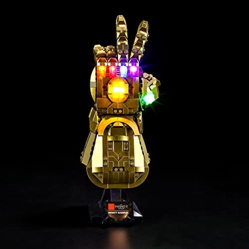 BRIKSMAX Kit d’éclairage à LED pour Lego Marvel Le Gant de linfini- Compatible avec Lego 76191 Blocs de Construction Modèle- Pas inclure l’Ensemble Lego