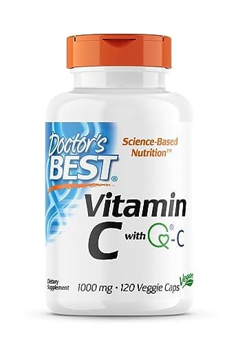 Doctor's Best, Vitamine C avec Quali C, 1.000mg, 120 Capsules végétaliennes, Testé en Laboratoire, Sans Gluten, Sans Soja, Végétarien