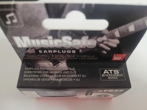 Alpine MusicSafe Bouchons d'oreilles : protection auditives pour musiciens - Haute fidélité du son - 2 jeux de filtres Interchangeables - Hypoallergénique et Réutilisables - Embouts transparents