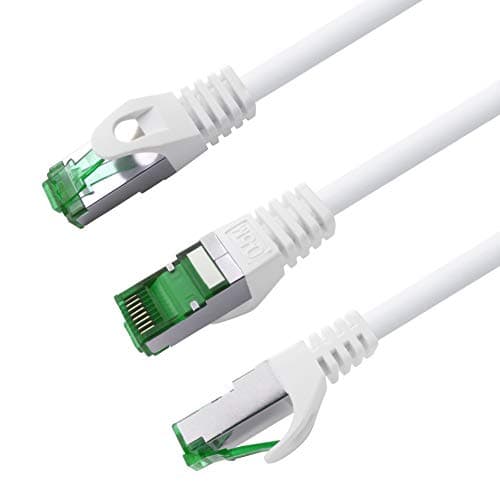 1 M Câble Réseau Cat.7 Pack de 10 Câble Patch Cat7 Câble Lan Ethernet RJ45 10 Gbit/s (Toutes Vitesses Internet) 10 Couleurs 1 Mètre