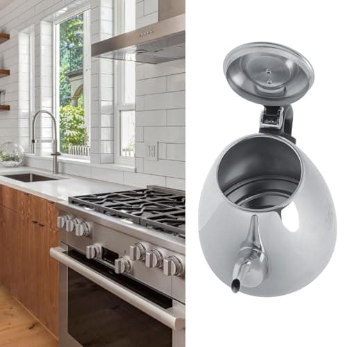 Théière, Petite Théière En Acier Inoxydable, Bouilloire à Col De Cygne, Théière Tovetop, Chauffe-eau Chaude, Bouilloire à Café Pour Cuisinière, Plaque à Induction(1.2L)