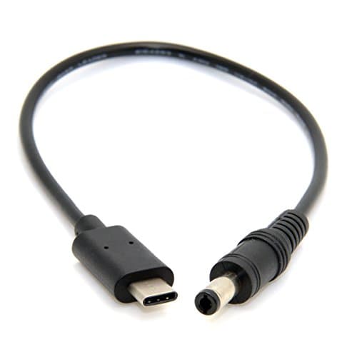 Cablecc Câble d'extension USB 3.1 type C USB-C vers DC 5,5 2,5 mm pour Air Pro 20 cm