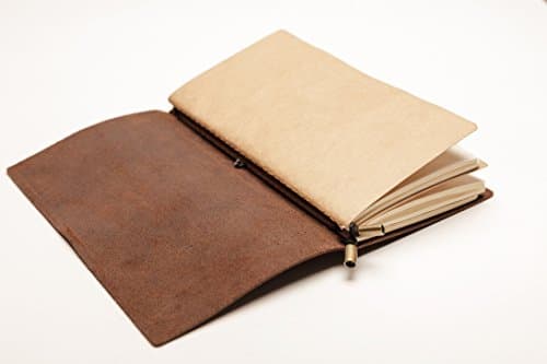 Carnet De Voyage En Cuir - Journal De Voyage Rechargeable Wanderings® - Journal En Cuir Véritable Fabriqué À La Main Pour Écriture, Poètes, Voyageurs, Planificateur De Vie - Inserts Vierges