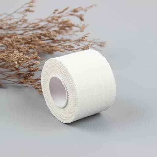 4 volumes. chaque volume Sport Tape 3,8 cm x 10 m Sport Tape Classic blanc Bande non élastique,Imperméable et douce pour la peau en coton (Blanc ruban adhésif)