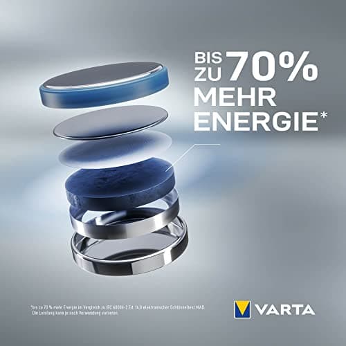 VARTA Piles Bouton CR2032, lot de 5, Power on Demand, Lithium, 3V, emballage sécurisé pour les enfants, pour petits appareils électroniques - clés de voiture, télécommandes, balances