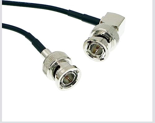 Uonecn MegaFlex HD-SDI Câble RG179 BNC mâle vers Angle Droit 75 ohm pour Blackmagic HyperDeck Shuttle et BMCC BMPC Hyperdeck
